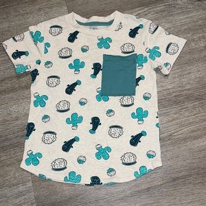 Cactus print Size 3T Well Worn brand tan & Green